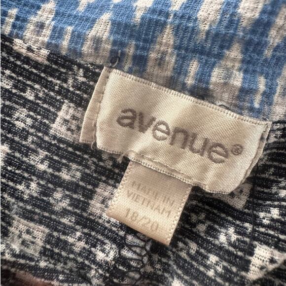 Avenue Womens Plus Size 18/20 Straps Sleeveless Layered Top - Picture 3 of 8